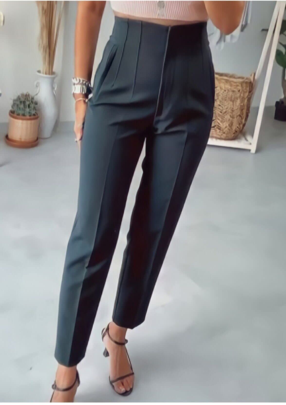 Comfortabele Hoge Taille Fleecebroek