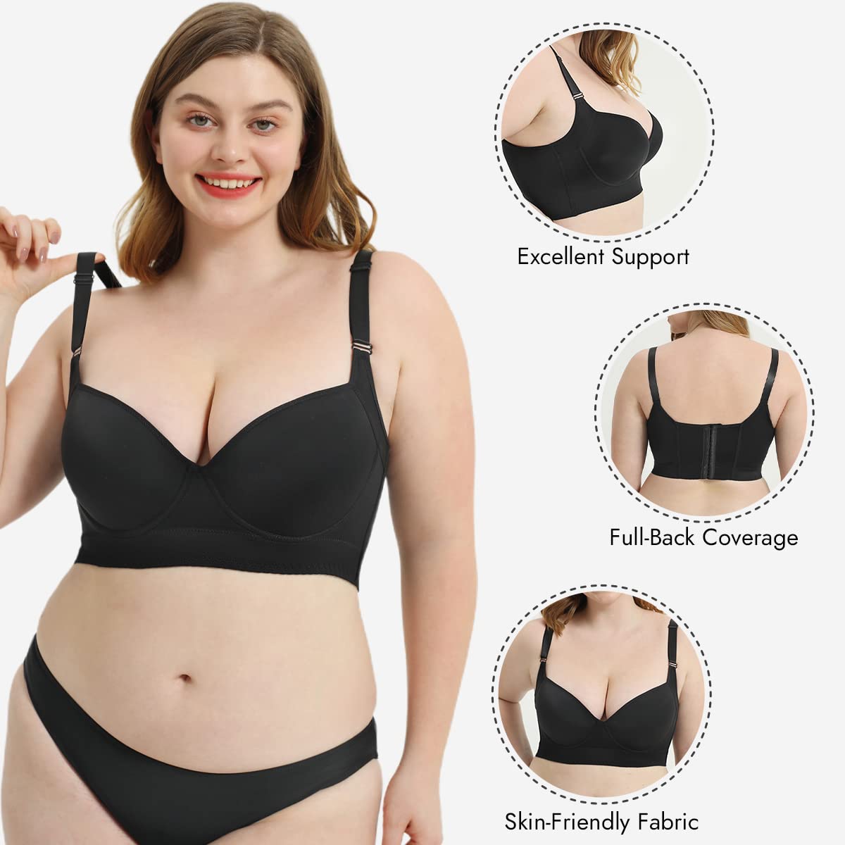 Push-Up Beha met Ruggladmakend Effect