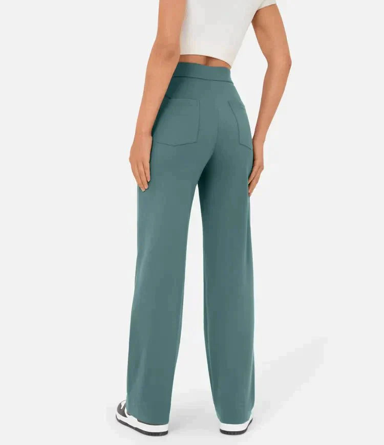 EMMA'S High-waisted elastische casual broek